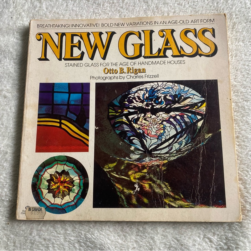 New Glass by Otto B. Rigan Stained Glass art book 1976 trade paperback